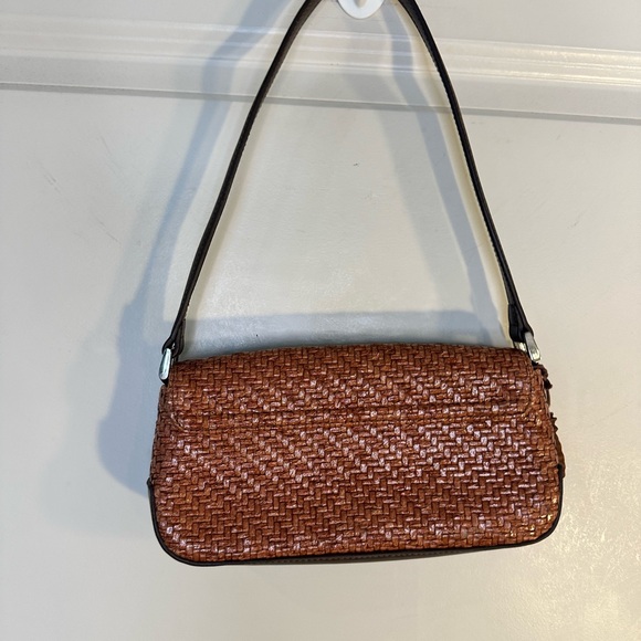 Liz Clairborne Y2K Brown Wicker Weave Shoulder Bag - Picture 2 of 6